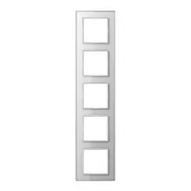 Рамка Jung AC585GLWW 5-ая A creation Стекло белое