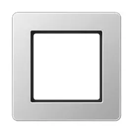 Рамка Jung AF581BFAL 1-ая для вертикальной и горизонтальной установки A Flow Алюминий