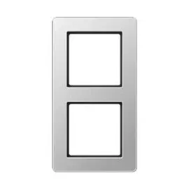 Рамка Jung AF582BFAL 2-ая для вертикальной и горизонтальной установки A Flow алюминий