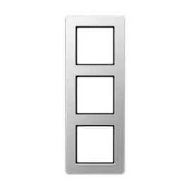 Рамка Jung AF583BFAL 3-ая для вертикальной и горизонтальной установки A Flow алюминий