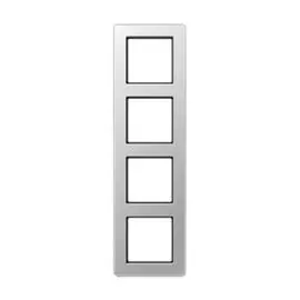 Рамка Jung AF584BFAL 4-ая для вертикальной и горизонтальной установки A Flow алюминий