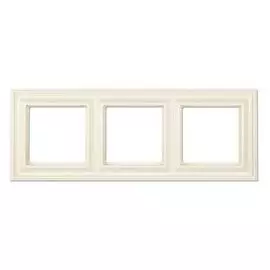 Рамка Jung EPD483 3-ая EcoProfi DECO Слоновая кость