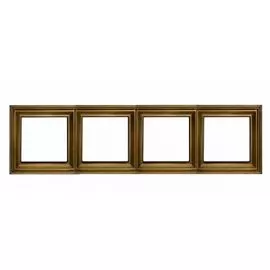 Рамка Jung EPD484AT 4-ая EcoProfi DECO Антик