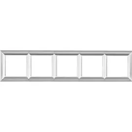 Рамка Jung EPD485AL 5-ая EcoProfi DECO Алюминий