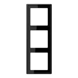 Рамка Jung LS983SW 3-ая LS 990 черная