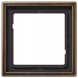 Рамка Jung ME2981AT 1-ая LS 990 Латунь Antik