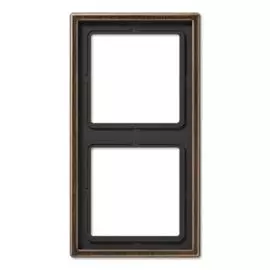 Рамка Jung ME2982AT 2-ая LS 990 Латунь Antik