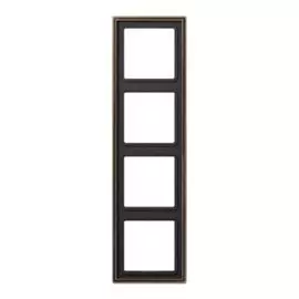 Рамка Jung ME2984AT 4-ая LS 990 Латунь Antik