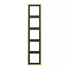 Рамка Jung ME2985C 5-ая LS 990 Латунь Classic