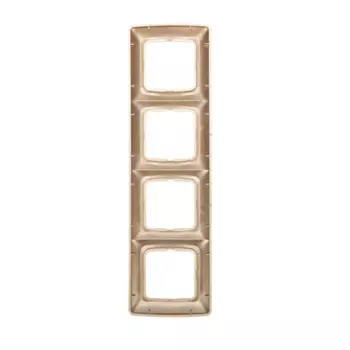 Рамка KRANZ KR-78-0318 DEA 4-я горизонтальная золотой металлик