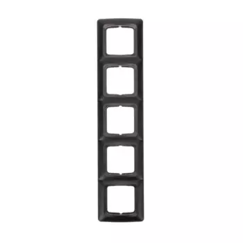 Рамка KRANZ KR-78-0349 DEA 5-я горизонтальная черный металлик