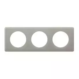 Рамка Legrand 066603 Celiane - 3 поста, цвет "Серый глянец"