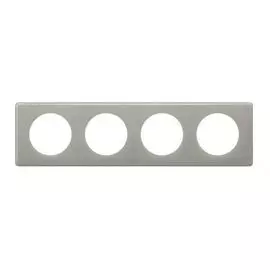 Рамка Legrand 066604 Celiane - 4 поста, цвет "Серый глянец"