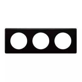 Рамка Legrand 066683 Celiane - 3 поста, цвет "Черный глянец"