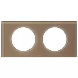Рамка Legrand 069462 Celiane - 2 поста, цвет "Смальта Мокка"