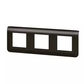 Рамка Legrand 079046L - Программа Mosaic - 3X2 модуля, матовая черная