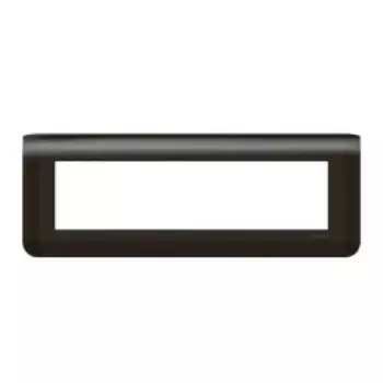 Рамка Legrand 079058L - Программа Mosaic - 8 модулей, матовая черная