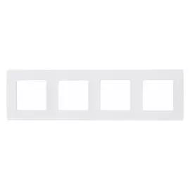 Рамка Legrand 672504 Etika - 4 поста, белый