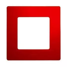 Рамка Legrand 672531 Etika - 1 пост, красный