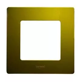 Рамка Legrand 672541 Etika - 1 пост, зелёный папоротник