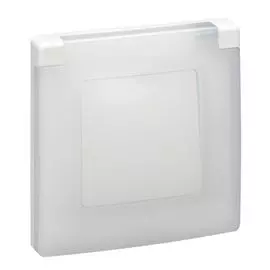 Рамка Legrand 672550 Etika - 1 пост, с защитной крышкой, IP 44, белый