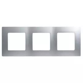 Рамка Legrand 672553 Etika - 3 поста, алюминий