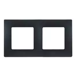 Рамка Legrand 672582 Etika - 2 поста, антрацит