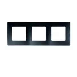 Рамка Legrand 672583 Etika - 3 поста, антрацит