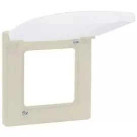 Рамка Legrand 673921 Inspiria слоновая кость с защитной крышкой IP 44