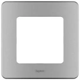 Рамка Legrand 673932 Inspiria алюминий - 1 пост