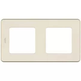 Рамка Legrand 673941 Inspiria слоновая кость - 2 поста