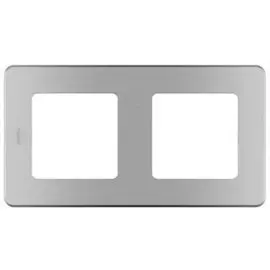 Рамка Legrand 673942 Inspiria алюминий - 2 поста