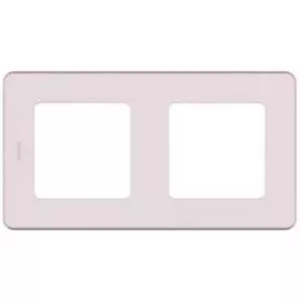 Рамка Legrand 673944 Inspiria розовая - 2 поста