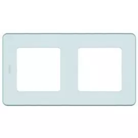 Рамка Legrand 673945 Inspiria мятная - 2 поста