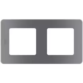 Рамка Legrand 673947 Inspiria дымчатая - 2 поста