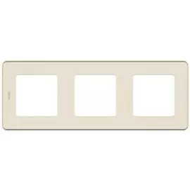 Рамка Legrand 673951 Inspiria слоновая кость - 3 поста