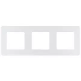 Рамка Legrand 673956 Inspiria жемчуг - 3 поста
