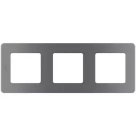 Рамка Legrand 673957 Inspiria дымчатая - 3 поста