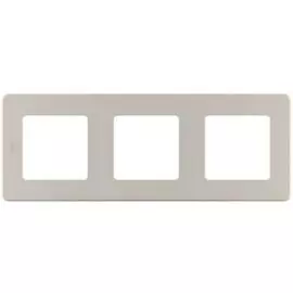 Рамка Legrand 673958 Inspiria шампань - 3 поста