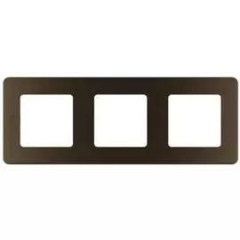 Рамка Legrand 673959 Inspiria бронза - 3 поста