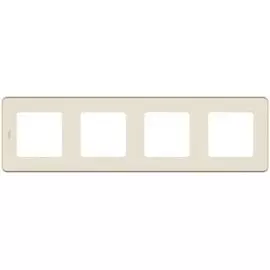 Рамка Legrand 673961 Inspiria слоновая кость - 4 поста