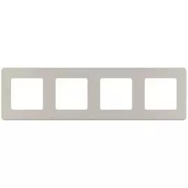 Рамка Legrand 673968 Inspiria шампань - 4 поста