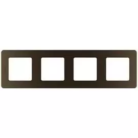 Рамка Legrand 673969 Inspiria бронза - 4 поста