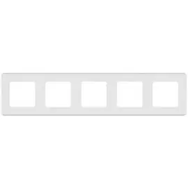 Рамка Legrand 673970 Inspiria белая - 5 постов