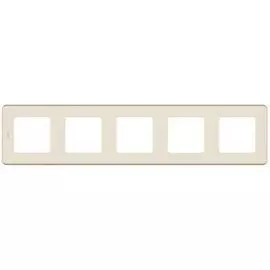 Рамка Legrand 673971 Inspiria слоновая кость - 5 постов