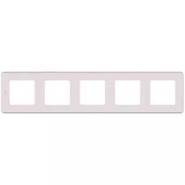 Рамка Legrand 673974 Inspiria розовая - 5 постов