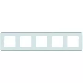Рамка Legrand 673975 Inspiria мятная - 5 постов