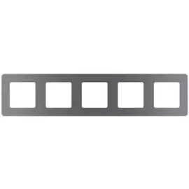 Рамка Legrand 673977 Inspiria дымчатая - 5 постов