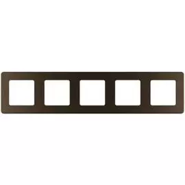 Рамка Legrand 673979 Inspiria бронза - 5 постов