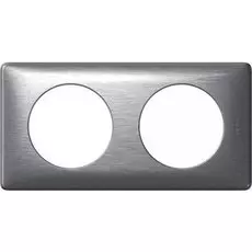 Рамка Legrand 68922 Celiane 2-я (2+2 мод) (алюминий)